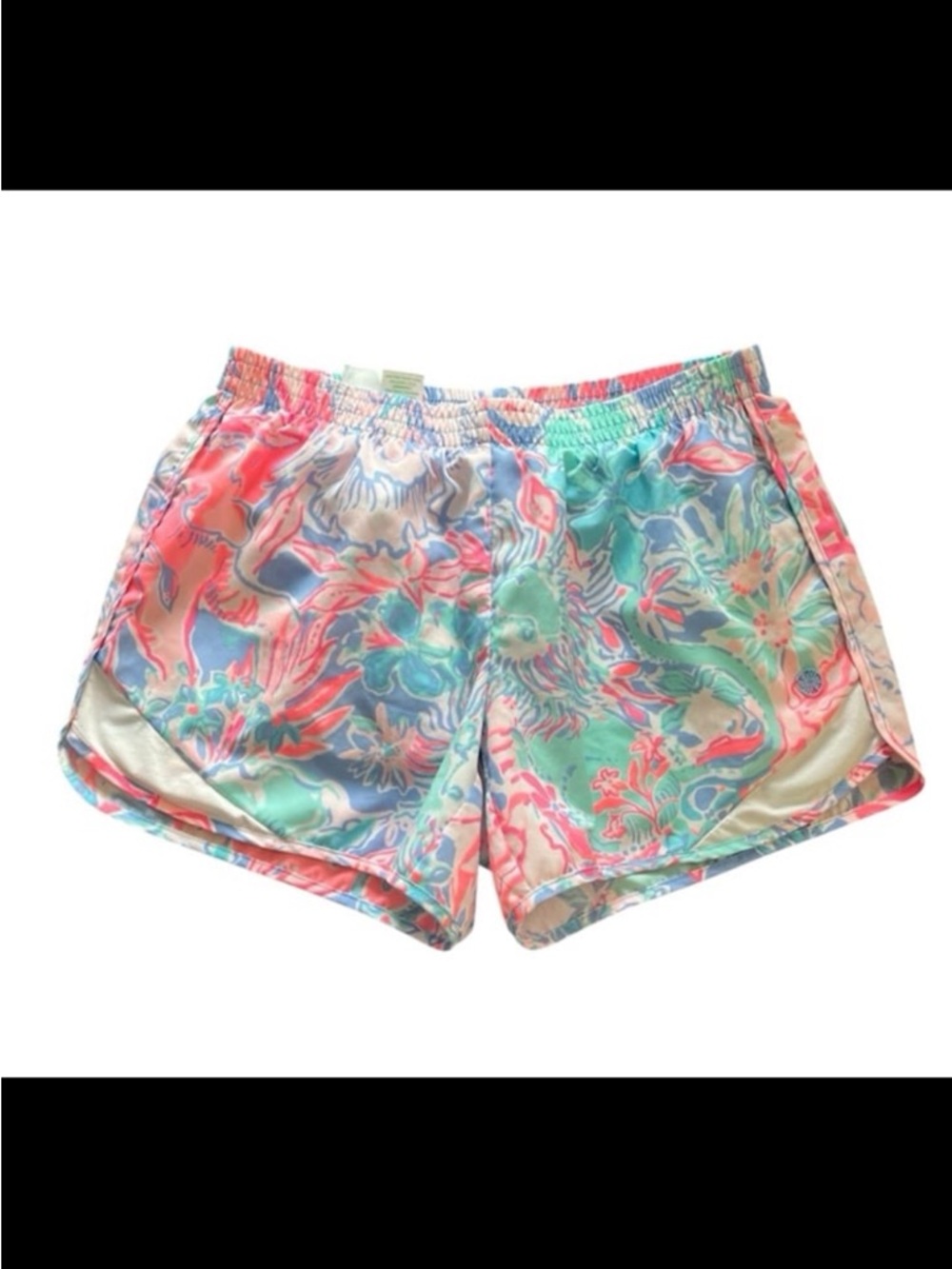 Lilly Pulitzer Luxletic Active Shorts Size XS Multicolor Floral Print